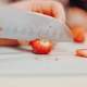 cut strawberry
