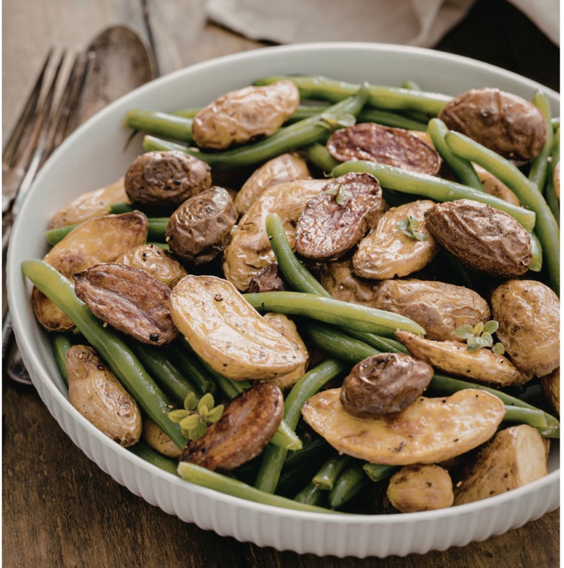 fingerling potato green bean