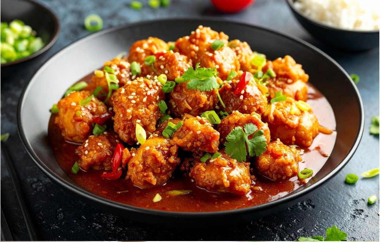 orange chicken fried rice