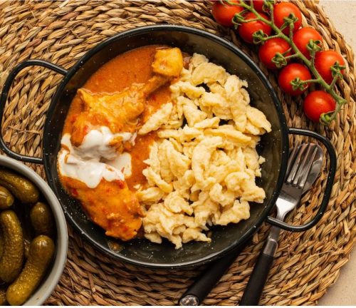 paprikash and spaetzle